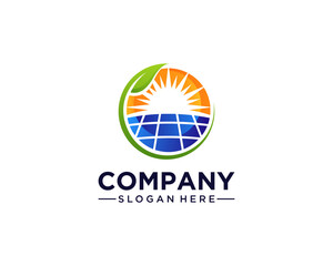 Solar panel logo
