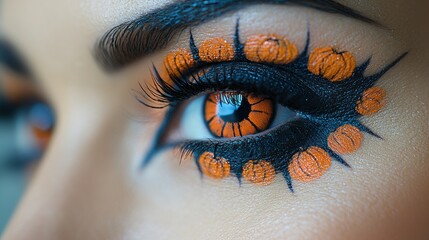 Spooky Halloween Eye Makeup: Pumpkin Spice and Everything Nice