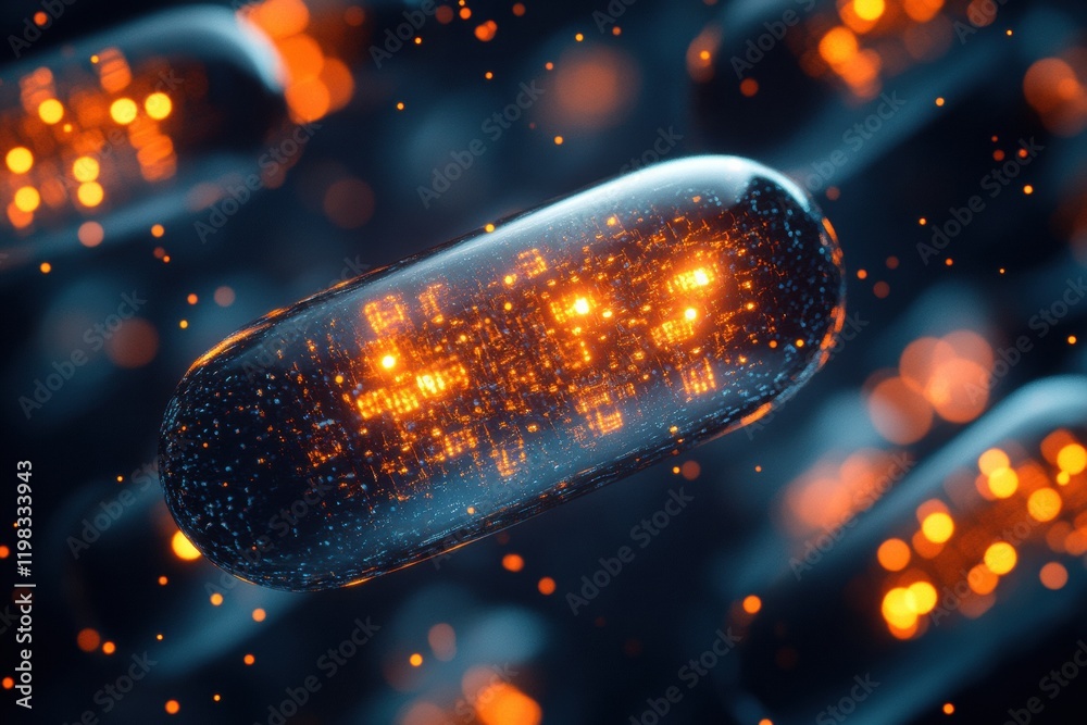 Poster exploration of complex microbial structures detailed in a vivid 3d render showcasing vibrant colors 