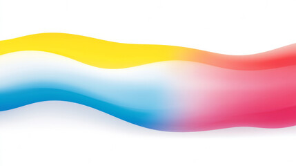 Colorful abstract wave with gradient hues