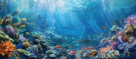 Underwater Coral Reef Paradise