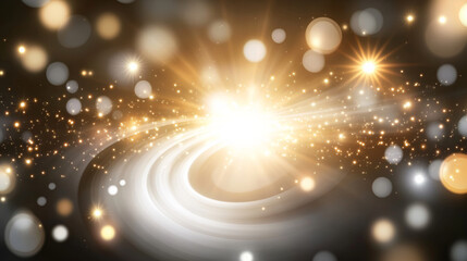 Glowing abstract background with swirling lights