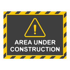 Obraz premium under construction flat symbol