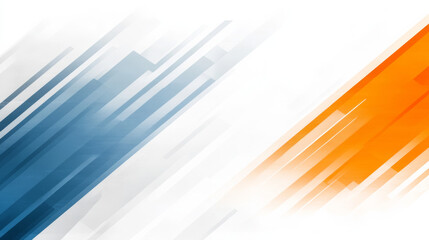 Dynamic abstract background with blue and orange lines