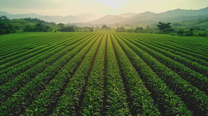 Vibrant corn field under bright sunlight with blue sky agricultural landscape natures beauty rural scene summer agriculture farming corn harvest crop growth outdoor serenity