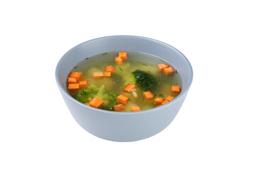 PNG, Vegetable soup, isolated on white background