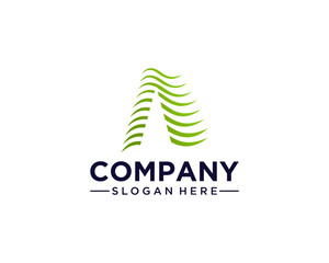 Fototapeta premium Modern letter A logo