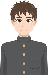 学生服の男性