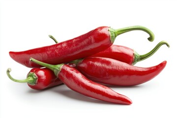 Red chili pepper with clipping path isolated on white background