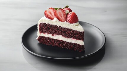 A pink strawberry cake with fresh strawberries. Strawberry cream puff cake. Delicate pink strawberry cake. Beautifully crafted strawberry shortcake with cream. Slice Strawberry cake. Birthday cake