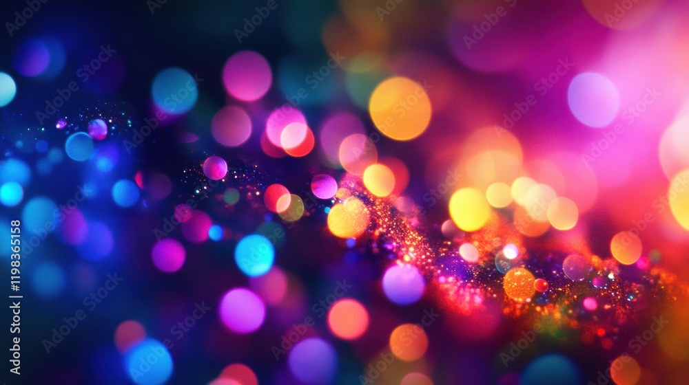 Leinwandbilder abstract view shows interaction between antibiotics and bacteria under a microscope revealing colorf
