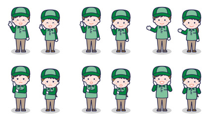 配達員の男女 03