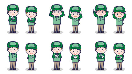 配達員の男女 05