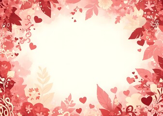 Fototapeta premium Valentine's day background concept. Love, rose, and chocholate as frame for your greeting card.