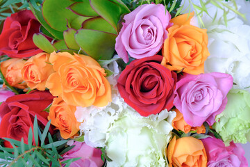 カラフルな花束