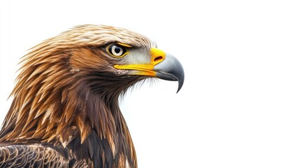 Majestic Golden Eagle Profile: A Close-Up of a Wild Bird of Prey