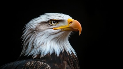 Obraz premium Majestic Bald Eagle Portrait: A symbol of Freedom and Power