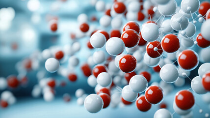 Detailed red and white blood cells in dynamic bloodstream environment