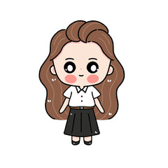 Fototapeta premium girl with a heart