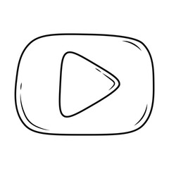 Obraz premium Podcast Doodle Illustration. Isolated on White Background