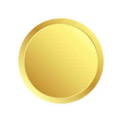 gold coin assets precious metals symbol of safe investment value financial stability and security. wealth icon design vector illustration