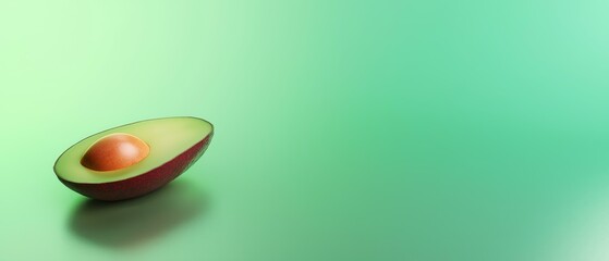 Single Avocado on Table