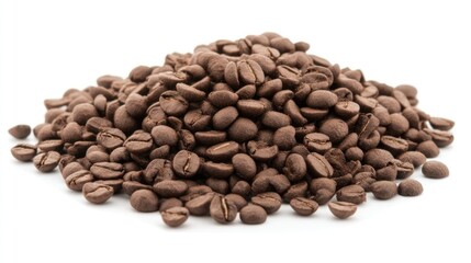 Coffee beans isolated on white background