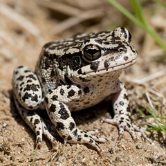 Obraz premium Gopher Frog Camouflaged in Its Sandy Habitat