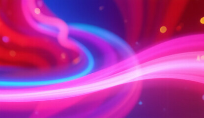 3d render, abstract colorful background illuminated with colorful neon light. Glowing curvy line. Simple wallpaper