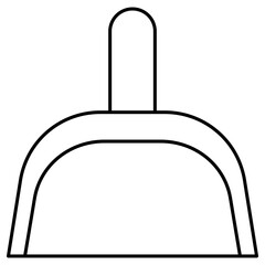 Fototapeta premium dustpan household icon