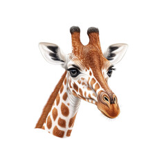 Majestic Giraffe Portrait Close-Up of a Giraffe's Head and Neck