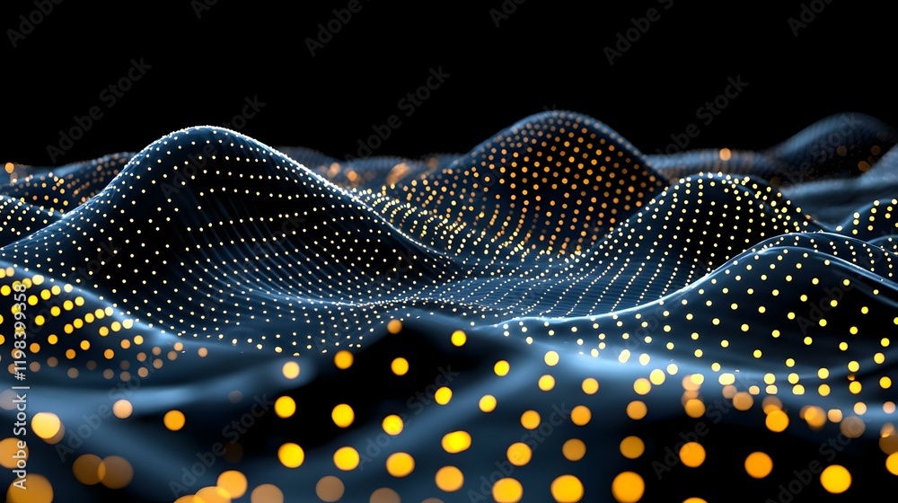 Poster abstract data flow and storage visualization, intricate patterns, vibrant colors, dynamic shapes, re