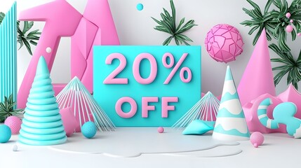 Obraz premium Dynamic promotional banner featuring sleek teal text, modern design elements, and a bold visual impact for an engaging advertising campaign.