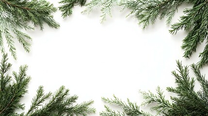 Evergreen Branches with Spring Holiday Accents, a vibrant display of lush greenery adorned with festive elements, celebrating seasonal joy and renewal.