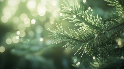 Enchanted Evergreen: A Serene Forest Scene