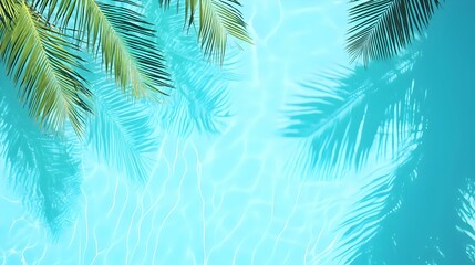 Turquoise Oasis, serene ripples dance in a bright turquoise pool, sunlight sparkles, inviting tranquility and refreshment.