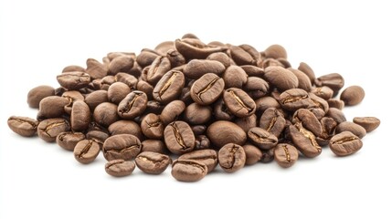 Fototapeta premium Coffee beans isolated on white background