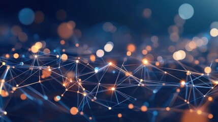 Abstract Network Connection: Digital Data Flow Visualization