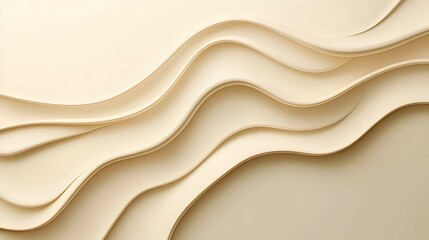 Obraz premium Creamy backdrop with delicate geometric patterns, soft hues blending seamlessly, creating a tranquil and modern aesthetic.