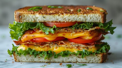 "Fresh and Juicy: A Sandwich Made to Perfection"