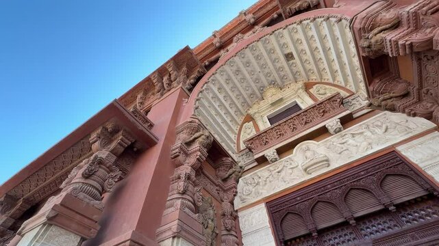 Heliopolis, Cairo, Egypt - 01-03-2024 - Founded in 1907-1911, the Baron Empain Palace (or as it is known, Baron Palace) was built to be the personal residence of the Belgian baron &Eacute;douard Empain,