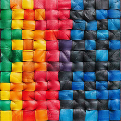colorful abstract rubber pattern