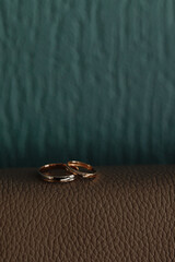  Wedding or engagement invitation concept with copy space for text.