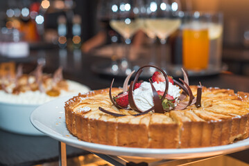 cake on the table