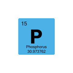 periodic table Phosphorus colored icon