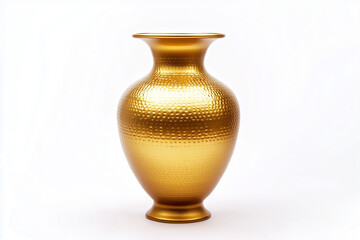 Gold vase isolated
