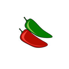 green and red cayenne pepper