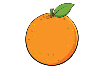 3d illustration of orange fruit on white background