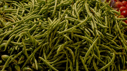 Fresh Green Beans at Market