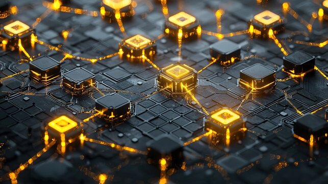 Networked Cubes: Data Flow Visualization